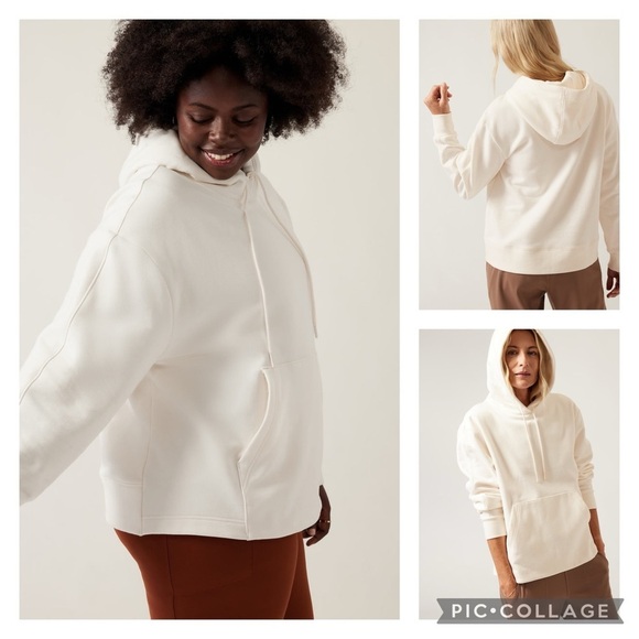 Athleta Retroplush Fleece Hoodie Sweatshirt Women’s size Small - Picture 12 of 12